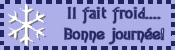 Gif animé il fait froid bonne journée 